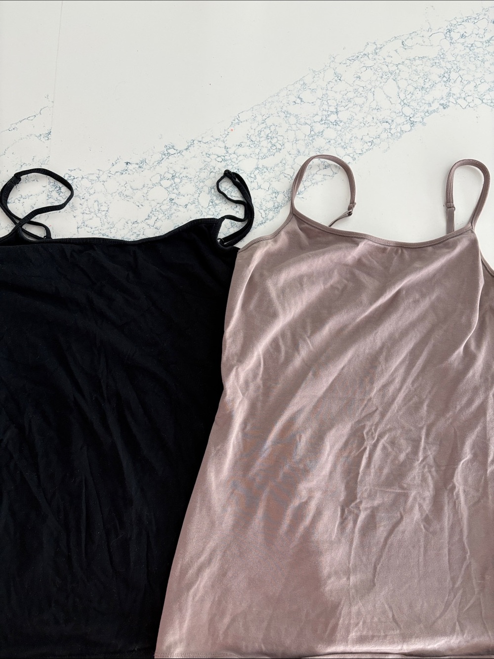 Express Women's Spaghetti Strap Cami Set - Black & Mauve (Bundle of 2)